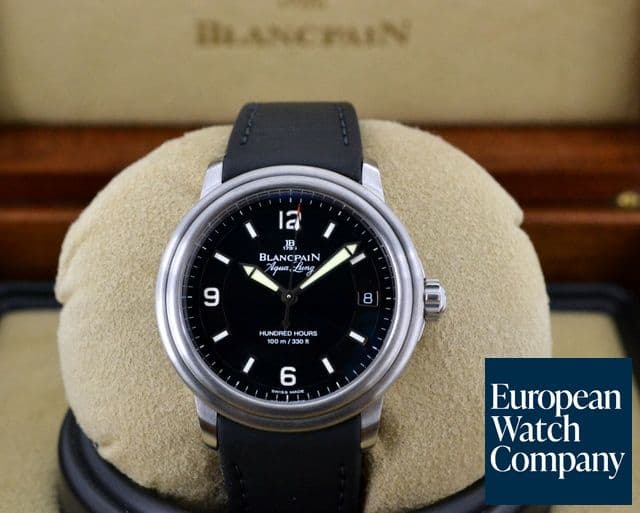 Image of Blancpain Leman Aqualung Ultra Slim SS / Rubber
