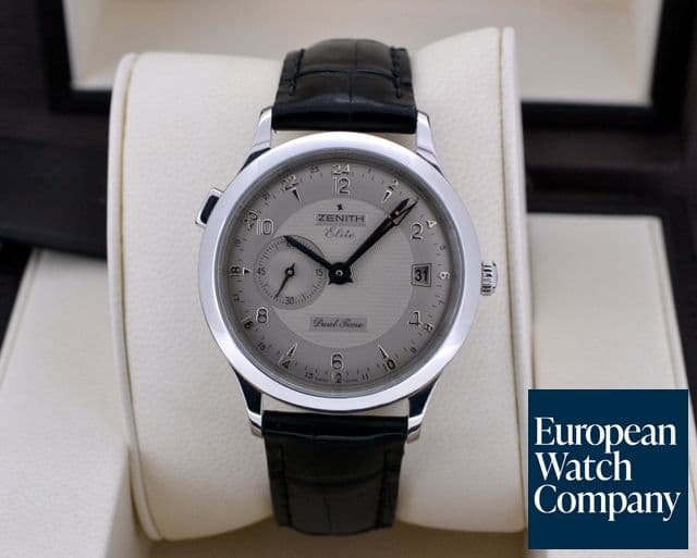 Image of Zenith Elite Dual Time SS Gray Dial