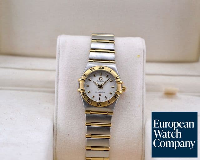 Image of Omega Ladies Constellation 95 Mini Quartz 18K / SS White Dial 