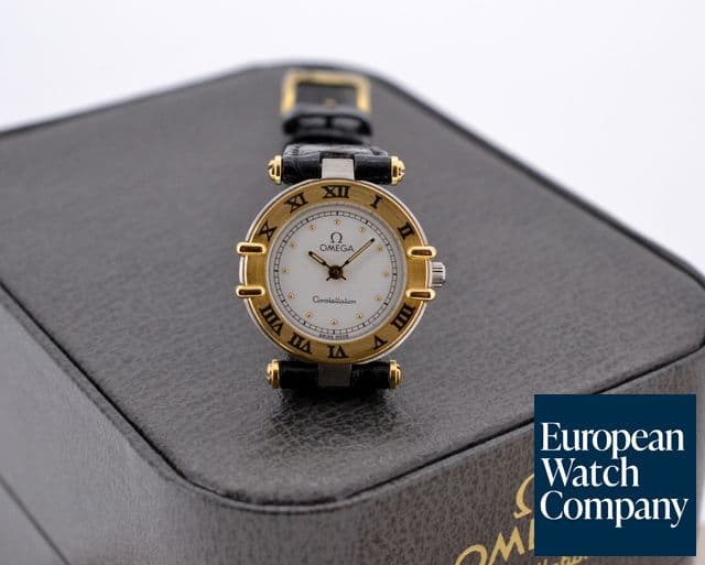 Image of Omega Ladies Constellation Mini Quartz 18K / SS White Dial 
