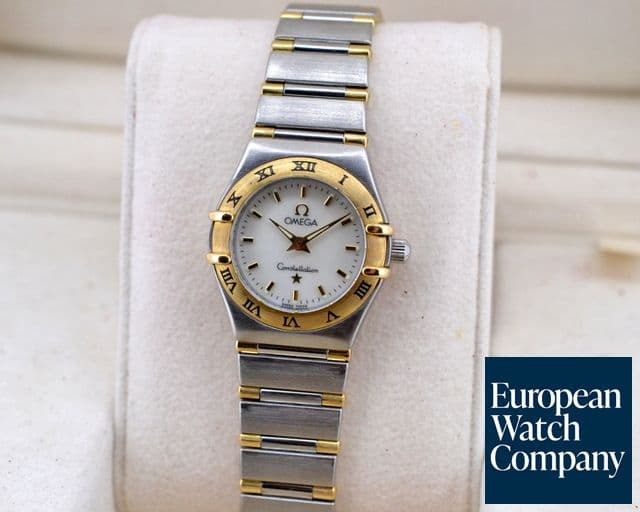 Image of Omega Ladies Constellation 95 Mini Quartz MOP Dial 18K / SS 