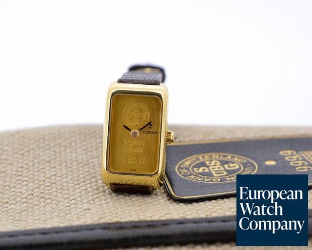 Image of Corum Ladies Swiss 5Gr Ingot 24K Yellow Gold 