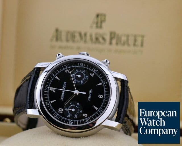Image of Audemars Piguet Jules Audemars Chronograph SS Black Dial 
