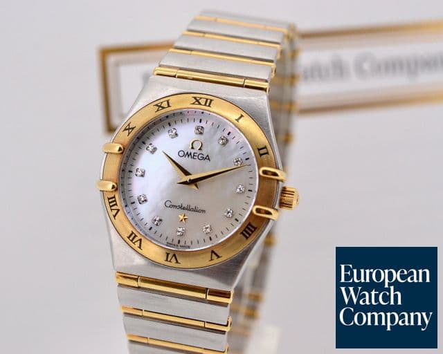 Image of Omega Ladies Constellation 95 Quartz 18K / SS MOP Diamond Dial 