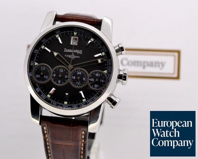 Image of Eberhard Chrono 4 Black Dial SS