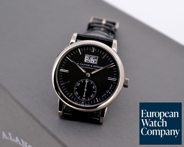 Image of A. Lange and Sohne Langematik Big Date Black Dial 18K White Gold