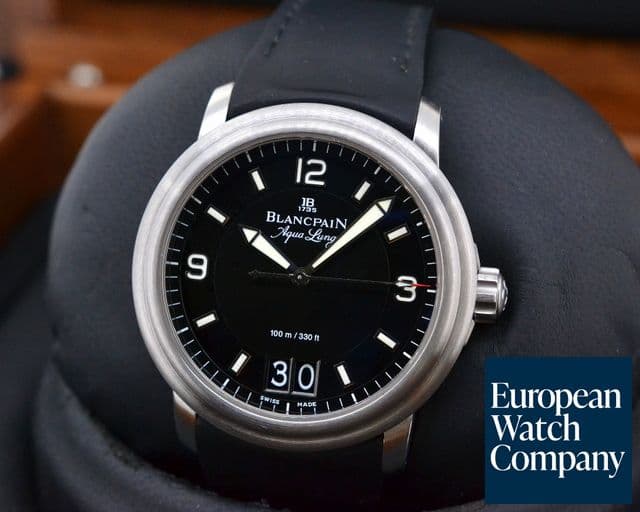 Image of Blancpain Aqualung SS Big Date SS / Rubber 