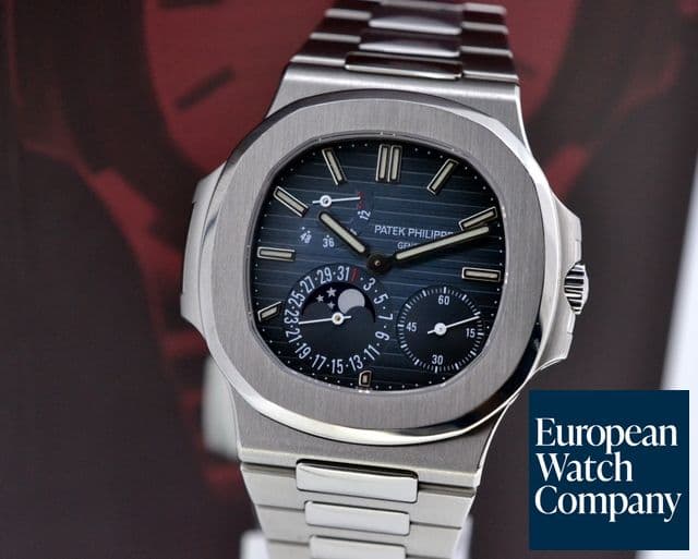 Image of Patek Philippe Jumbo Nautilus Moonphase Power Reserve SS
