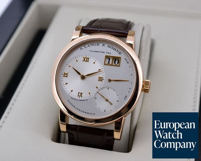 Image of A. Lange and Sohne Lange 1 18K Rose Gold Silver Dial