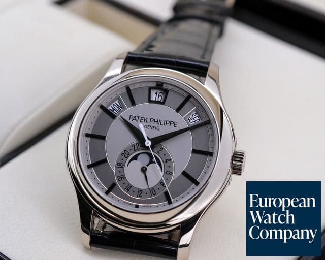 Image of Patek Philippe Annual Calendar Silver Dial 18K White Gold UNWORN

