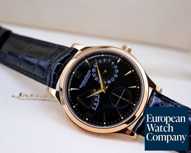 Image of Jaeger LeCoultre Master Reserve de Marche 18K Rose Gold Black Dial