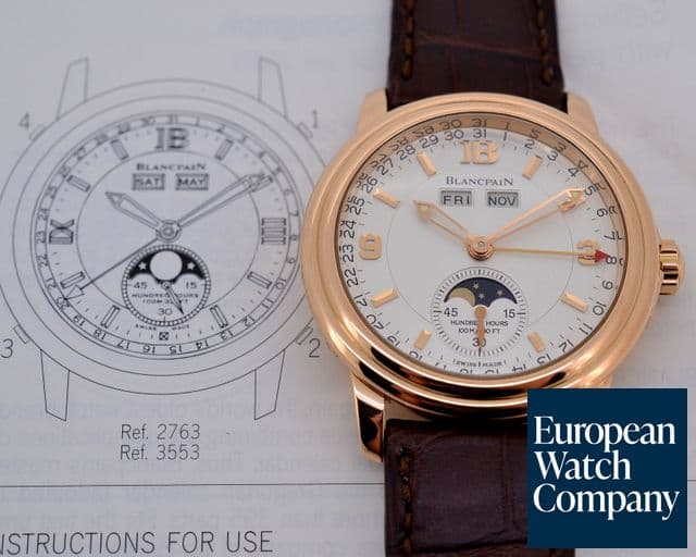 Image of Blancpain Complete Calendar Moon Phase Hunter 18K Rose Gold