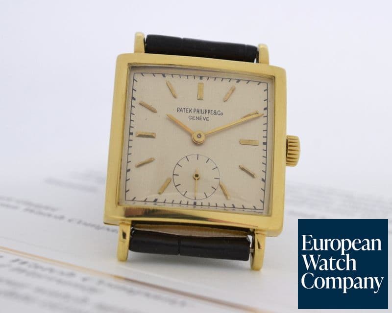Image of Patek Philippe Vintage Square 18K Yellow Gold Circa 1945