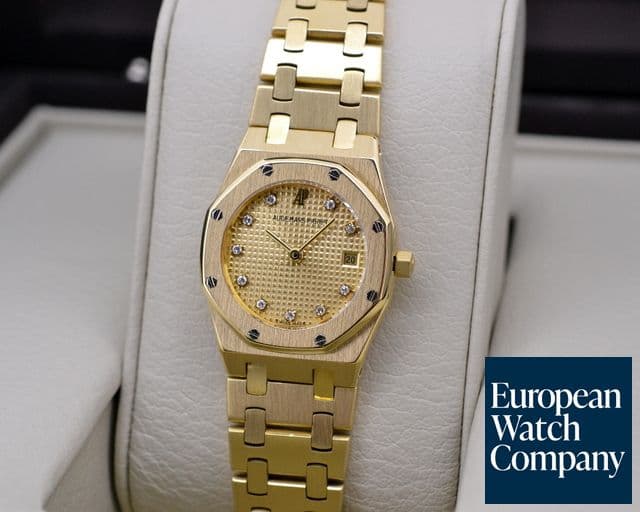 Image of Audemars Piguet Royal Oak 18K Yellow Gold / Diamond Dial