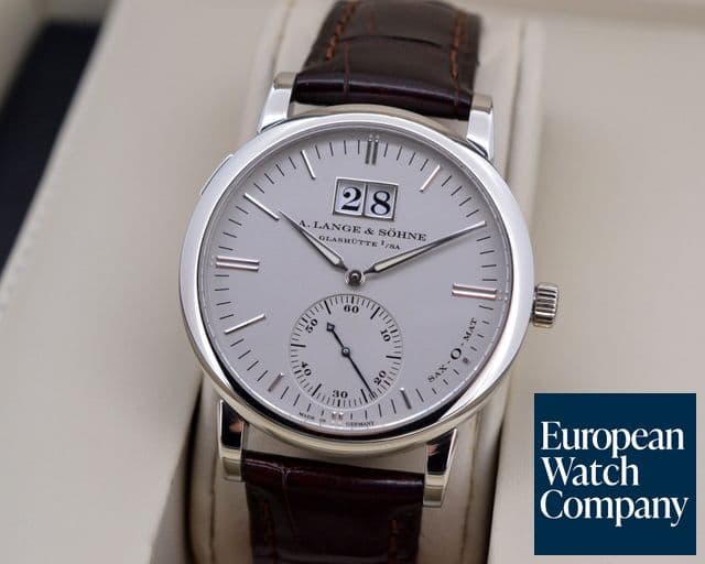 Image of A. Lange and Sohne Langematik Sax-O-Mat Big Date Automatic Platinum 