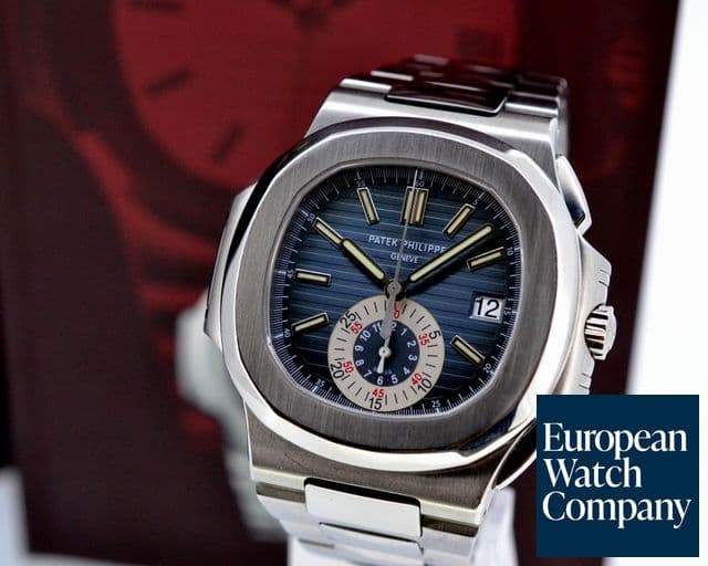 Image of Patek Philippe Nautilus Chronograph Blue Dial SS / SS