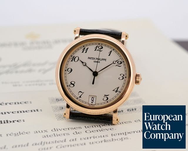 Image of Patek Philippe Calatrava Officers Case 18K Rose Gold