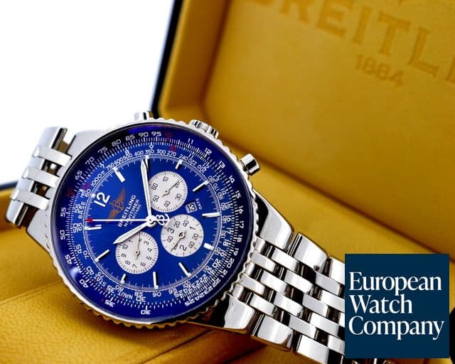 Image of Breitling Navitimer Heritage Flyback Chronograph Blue Dial SS / SS
