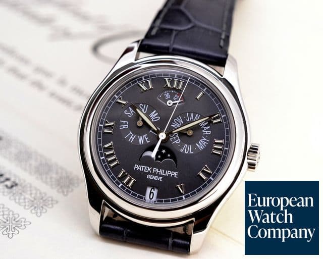 Image of Patek Philippe Annual Calendar Power Reserve Grey Dial Platinum 