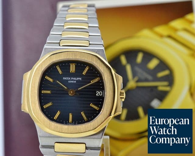 Image of Patek Philippe Nautilus 18K YG / SS Blue Dial Automatic
