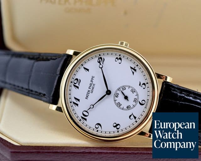 Image of Patek Philippe Calatrava Manual Wind White Arabic 18K Yellow Gold