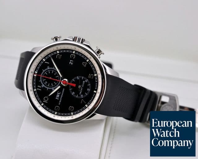 Image of IWC IWC Portuguese Yacht Club Flyback SS Black Dial