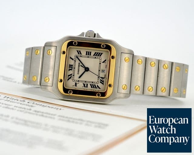 Image of Cartier Santos SS / 18K Yellow Gold Quartz 