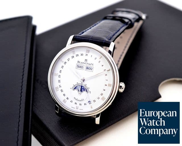 Image of Blancpain Villeret Complete Calendar Moon SS 