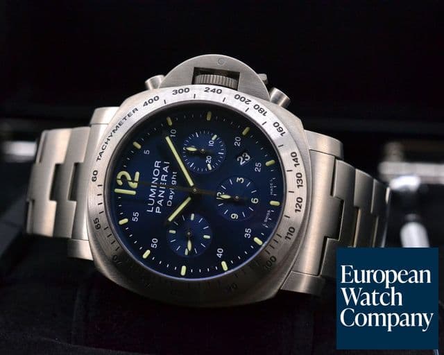 Image of Panerai Luminor Chronograph Daylight Blue Titanium / Titanium