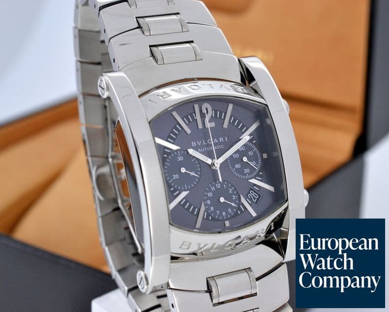 Image of Bulgari Assioma Chronograph Blue Dial SS / SS 