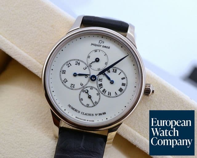 Image of Jaquet Droz La Chaux-de-Fonds 1738 Les Longitudes 18K White Gold 