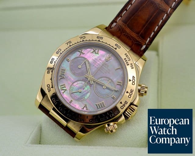 Image of Rolex Daytona 18K Yellow Gold / Black MOP Dial 