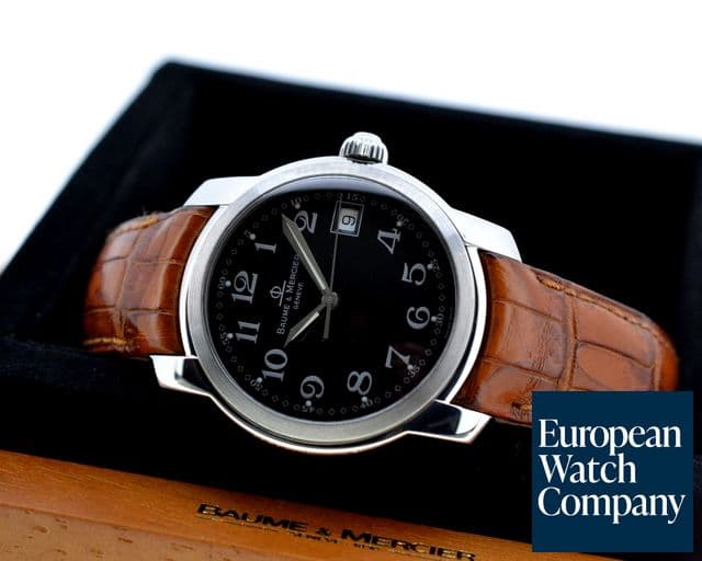 Image of Baume & Mercier Capeland SS Black Dial Quartz Arabic Numerals 