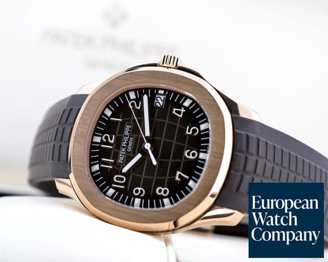 Image of Patek Philippe Large Aquanaut 18K Rose Gold / Brown Dial