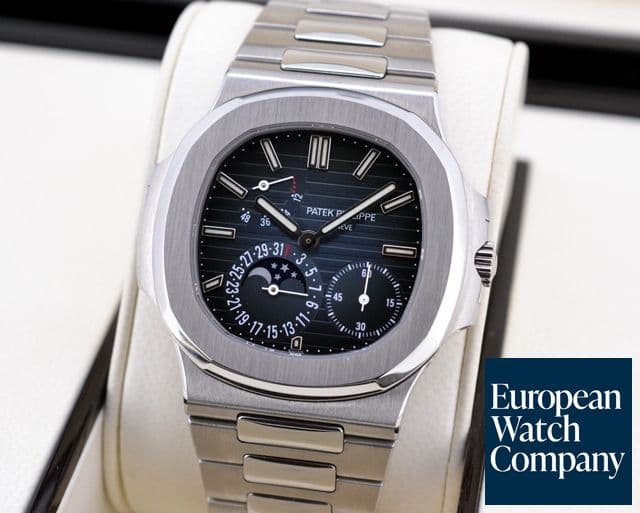 Image of Patek Philippe Jumbo Nautilus Moonphase Power Reserve SS