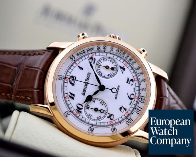 Image of Audemars Piguet Jules Audemars Chronograph White Dial 18K Rose Gold UNWORN