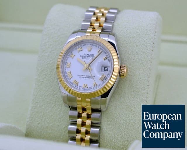 Image of Rolex Lady Datejust 18K / SS Jubillee White Roman Dial