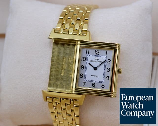 Image of Jaeger LeCoultre Reverso Classique Manual Wind 18K Yellow Gold / Bracelet 