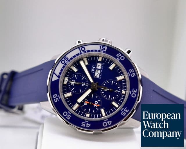 Image of IWC Aquatimer Chronograph Blue Dial SS / Rubber UNWORN