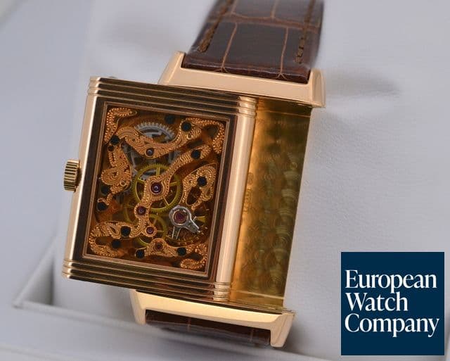 Image of Jaeger LeCoultre Reverso Art Deco 18K Rose Gold / Deployant Buckle 