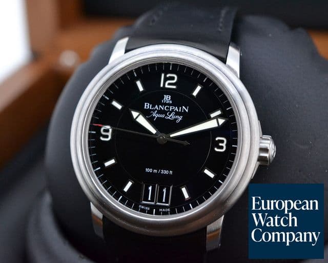 Image of Blancpain Aqualung SS Big Date SS / Rubber 