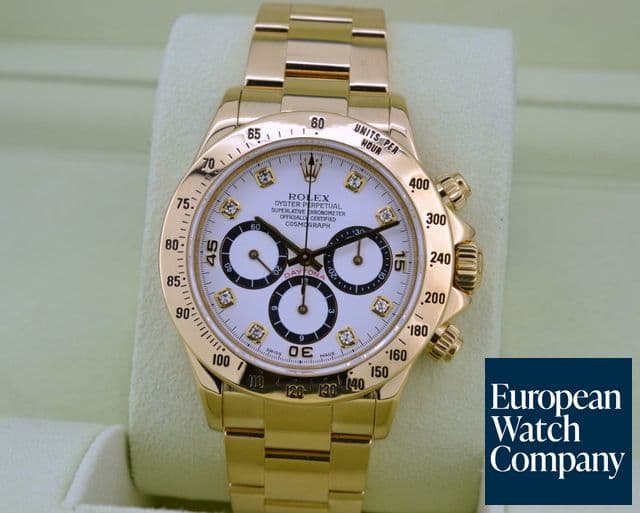 Image of Rolex Daytona 18K Yellow Gold / White Diamond Dial