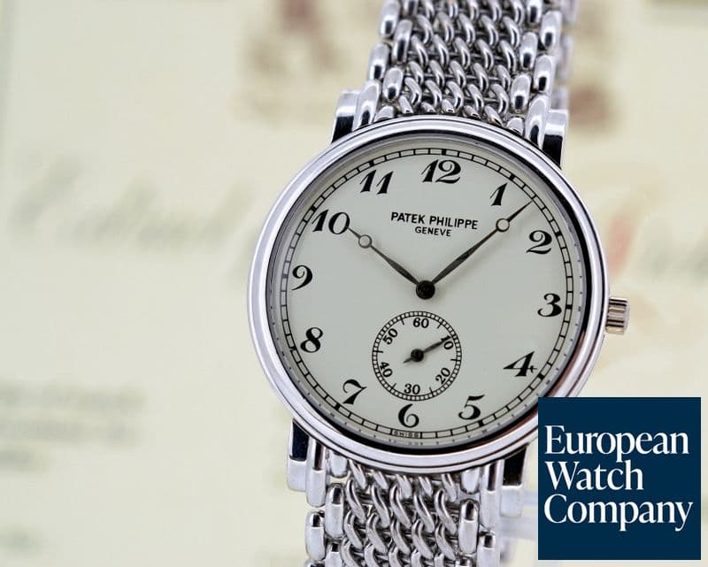 Image of Patek Philippe Calatrava Manual Wind Arabic Numerals 18K White Gold / Bracelet