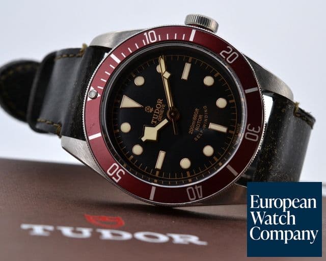 Image of Tudor Tudor Heritage Black Bay SS / Leather