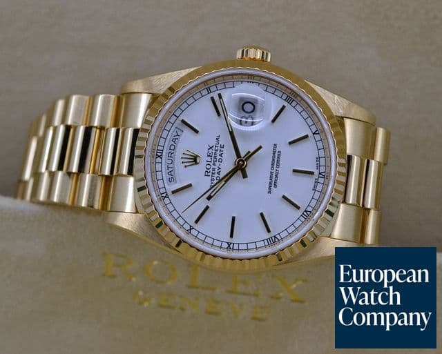 Image of Rolex Day Date President 18K Yellow Gold /White Stick 