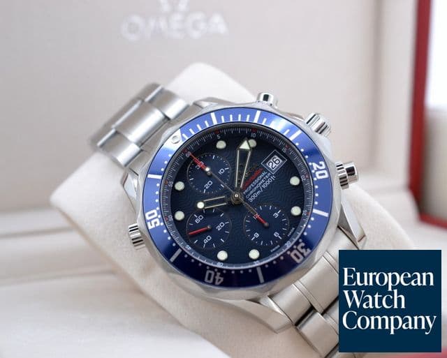 Image of Omega Seamaster Professional SS Chronograph Blue Dial 