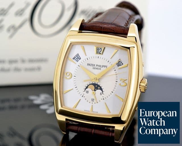Image of Patek Philippe Gondolo Calendario 18K Yellow Gold Cream Dial