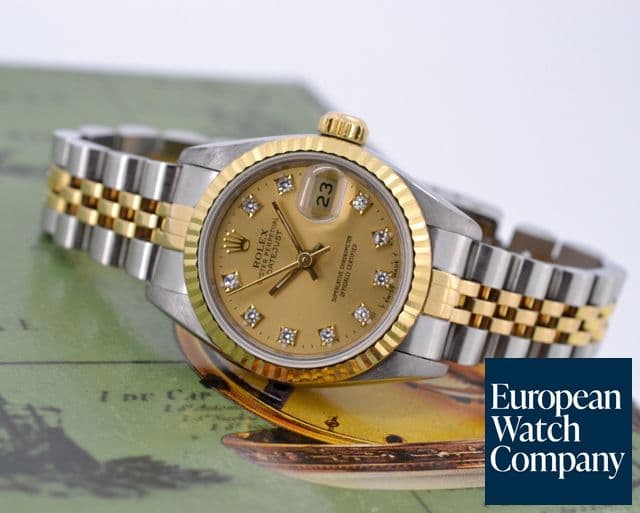 Image of Rolex Lady Datejust Diamond Champagne Dial 18K / SS