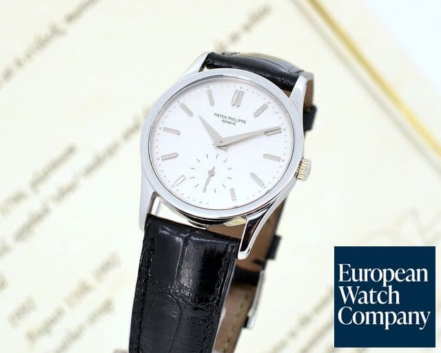 Image of Patek Philippe Calatrava Platinum Silver Dial