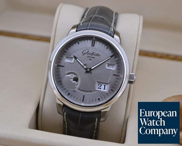Image of Glashutte Original Senator Perpetual Calendar SS Silver Dial 
   